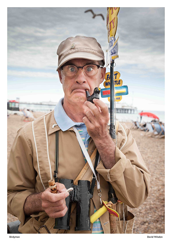 Birdyman on Brighton Beach by David Wilsdon